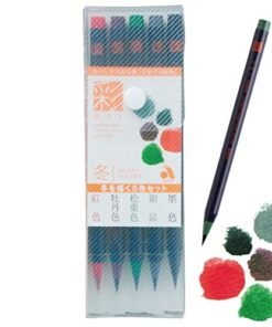 Akashiya Fude Brush Pen Sai, 5 Winter Color Set (CA200/5VD)