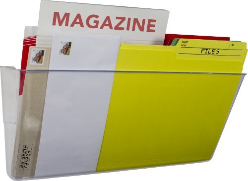 Storex Wall File, 16 x 4 x 7 Inches, Legal, Clear, Case of 6 (70207U06C) - Image 5