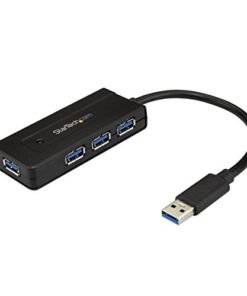 StarTech.com 4 Port USB 3.0 Black