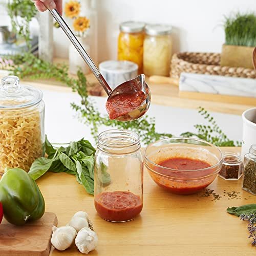 RSVP International Endurance Canning Collection Non-Reactive 18/8 Stainless Steel, Dishwasher Safe, Ladle, 13-1/2" - Image 4